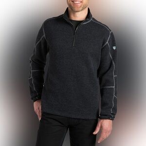 Kuhl Men's Black Quarter-Zip Jacket